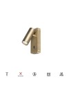 NOTTE * APLIQUE LECTOR MINI GU10 - CUERO